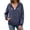 Navy, variant on Turilly Women Solid Rain Jacket Outdoor Plus Size Waterproof Hooded Raincoat Windproof