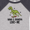 thumbnail image 4 of Inktastic Nana and Grandpa Love Me Dinosaur Grandson Boys Baby Bodysuit, 4 of 5