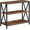 Rustic Brown, variant on Sofa Table, Industrial Console Table, 3-Tier Narrow Side Table with Open Shelves, Foyer Table for Entryway, Hallway, Kitchen, Living Room and Bedroom, Easy Assembly, Black CTHB8001