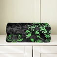 thumbnail image 4 of Manfei Victorian Damask Throw Blanket for Couch 30x40, Vintage Baroque Floral Plush Blanket, Black Green Flannel Throw, Breathable Bedroom Decor, 4 of 7