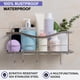 thumbnail image 2 of KINCMAX Carrito de ducha premium – Organizador de ducha autoadhesivo con 4 ganchos, estantes de ducha sin taladros para ducha interior, estante de ducha de acero inoxidable inoxidable para baño, acces, 2 of 5