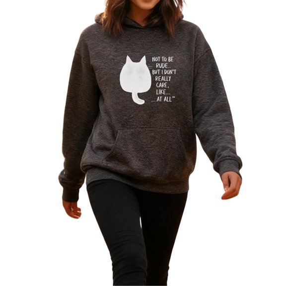 Casual Black Cat Hoodie Funny Halloween Graphic Pullover Sweatshirt for Women and Men Unisex Cozy Cat Lover Gift Hoodie Everyday Wear for Cat Moms Cat Dads Friends
