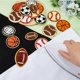 thumbnail image 3 of 18 parches de apliques de pelota deportiva, 9 estilos, bordados, para béisbol, baloncesto, voleibol, fútbol, ​​termoadhesivos, bordados., 3 of 7