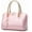 Pink, variant on Elegant Designer Crossbody Shoulder Bags Tote Women Upscale Patent Leather Top Handle Handbag Lady Purse