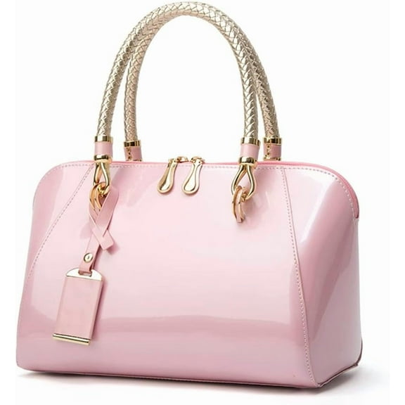 CoCoMangos Elegant Designer Crossbody Shoulder Bags Tote Women Upscale Patent Leather Top Handle Handbag Lady Purse