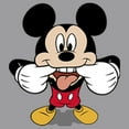 thumbnail image 2 of Boy's Mickey & Friends Mickey Mouse Tongue Out Pull Over Hoodie Athletic Heather Medium, 2 of 4