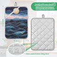 thumbnail image 6 of Yayeee Pot Holders Kitchen Heat Resistant with Pocket 7"x9.8" Cotton Oven Cooking Hot Pads, Ocean Waves, 6 of 7