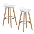 thumbnail image 3 of Juego de 2 Bancos para Barra FurnitureR Silla de Bar JASMINE PP BLANCO moderno, 3 of 8