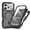 Black, variant on Dteck Magnetic Full Body Protection Case with Camera Lens Protector for iPhone 17 Pro Max,Shockproof TPU+PC Built-in Screen Protector Case Compatible with Mag Safe Matte Back Cover ,Black