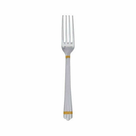 Christofle Silver Plated Aria Gold Dessert Fork 1022-015