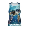 thumbnail image 4 of Fotbe Watercolor Turtle Pattern Men's Quick Dry Workout Tank Top Gym Muscle Tee Fitness Bodybuilding Sleeveless T Shirt Breathable Workout Shirt-Large, 4 of 9