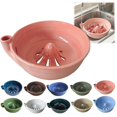 thumbnail image 2 of ievspot Drainage Bowl for Fresh Fruit Ceramic Berry Colander Bowl Self-spinning Ceramic Berry Washing Bowl 360° Vortex Drain Spinner for Fruits for New, 2 of 8