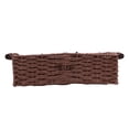 thumbnail image 1 of Woven Storage Basket Handwoven Paper Rope Bin Rustic Decorative Storage with Sturdy Wooden Handles for Bathroom Living Room Kitchen Office, 1 of 7