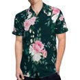 thumbnail image 4 of High Quality Hawaiian Shirts for Men Short Sleeve Aloha Beach Shirt Floral Summer Casual Button Down Shirts Blouses VEA4MS, 4 of 7