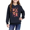 thumbnail image 6 of Xdegoge Girls Love Bears Printed Hoodie Cute Valentine’S Sweatshirt for Kids, Funny & Festive Pullover Long Sleeve Sweatshirts with Hood, 6 of 8
