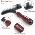 thumbnail image 3 of Dematting Comb For Dogs, Pet Dog Grooming Rake, Undercoat Rake Large, Pet Grooming Brush, Undercoat Grooming Rake For Removing Tangle And Dead Hair, 3 of 5