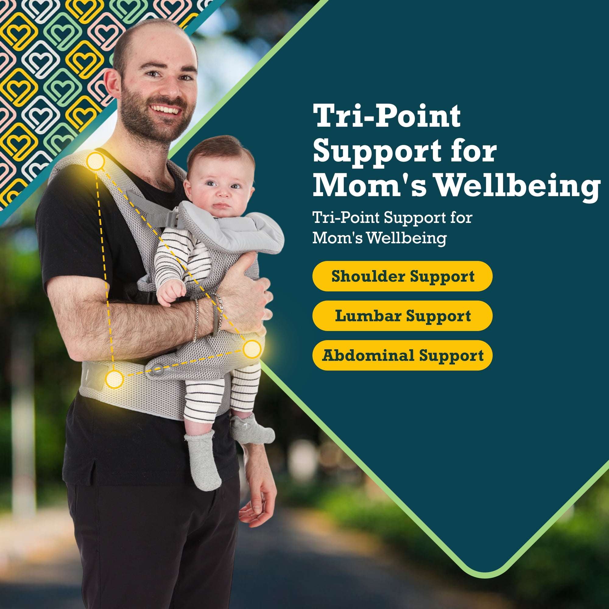 Safety 1st Cool Breeze All-Season Baby Carrier Breathable and Adjustable Toddler & Newborn Carrier
