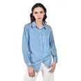 thumbnail image 1 of Camisa satinada Roman Fashion / Juvenil, 1016 (Azul claro) azul G, 1 of 4