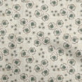 thumbnail image 1 of oneOone Cotton Cambric Dusty Teal Green Fabric Florals Craft Projects Decor Fabric Printed By The Yard 56 Inch Wide, 1 of 6