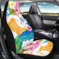 thumbnail image 4 of Uourmeti Floral Tropical Pattern Car Seat Cover 1 Pieces Set, Seat Covers for Cars Polyester Firmly Stitched Easy Clean for Vehicle Regular Car Seats Sedan, 4 of 6