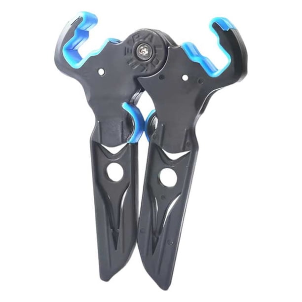 Eigraketly Soporte de tiro con compuesto, soporte de ancho, ligero, duradero, suministros de de alta resistencia, soportes de soporte para tiro tiro y tiro con Azul Corto