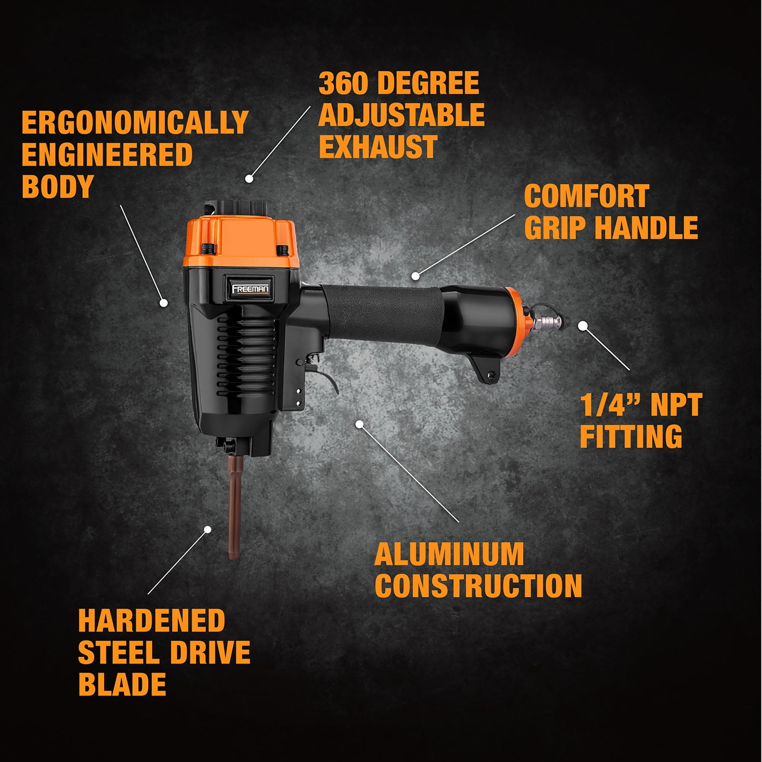 Freeman PPNNR Heavy Duty Pneumatic 7-Gauge to 14-Gauge Punch Nailer / Nail Remover