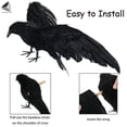 thumbnail image 5 of PULLIMORE 6 Pcs Halloween Crow Props Realistic Raven Feathered Fake Bird Decorations, 5 of 9