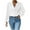 White, variant on XFLWAM Cowl Neck Ruched Tops for Women Elegant Satin Silky Draped Shirts Long Sleeve Solid Color Business Work Blouses Yellow S