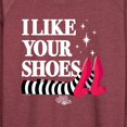 thumbnail image 3 of The Wizard Of Oz - I Like Your Shoes Ruby Slippers - Women's Lightweight French Terry Long Sleeve Shirt, 3 of 5