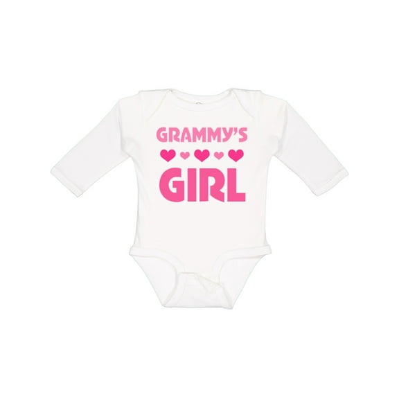 Inktastic Grammy's Girl Granddaughter Girls Long Sleeve Baby Bodysuit