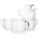 thumbnail image 1 of Btat- Taza De Café Apilable Con Aislamiento Vidrio De Café Juego Grande De 4 (16 Oz 500 Ml) Tazas De Café De Vidrio De Doble Pared Tazas De Té Tazas De Café Con Leche Taza De Café De Vidrio Taza De Ca, 1 of 1