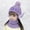 Purple, variant on iHPH7 Hat and Scarf Set for Girls Winter Hat Kids Scarf Neck Warmer Beanie and Scarf Set Warm Beanie Winter Accessories Khaki One Size