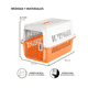 thumbnail image 4 of Jaula Transportadora Mascotas Rectangular Lab.G Naranja Blanco, 4 of 5
