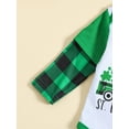thumbnail image 6 of Suealasg Baby Boys Gentleman Suits Newborn Irish Day 3Pcs Outfits 6M 9M 12M 18M 24M Long Sleeve Truck Print Rompers and Long Pants Hat Set Spring Clothing for Infant Boys, 6 of 9