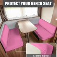 thumbnail image 2 of Yuyamidu Pink RV Dinette Cushion Covers Elastic Camper Cushion Slipcovers Soft Camper Couch Covers Protector Include 1 Bench Cover and 1 Backrest Cover, 2 of 7