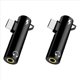 thumbnail image 1 of 2X Adaptador de Audio Tipo C Gancho Llamada MúSica Carga Convertidor de Auriculares de Orificio Redondo 2 en 1 de 3,5 mm, 1 of 6