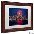 thumbnail image 2 of Trademark Pierre Leclerc "Vancouver Fireworks" Art, White Matte W/Black Frame, 16" x 20", 2 of 3
