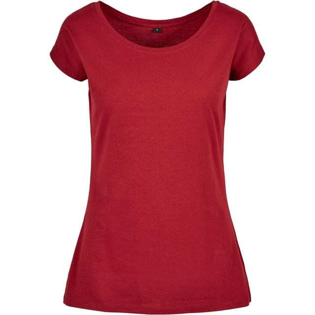 Build Your Brand Womens Wide Neck T-Shirt