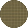 thumbnail image 1 of Ahgly Company Indoor Round Patterned Sepia Brown Area Rugs, 4' Round, 1 of 6