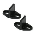 thumbnail image 1 of 2Pc Smooth Double Wheel Bearing Barn Door Pulley Stop Damper Track Ground Guide (Black), 1 of 5