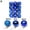 Blue, variant on PULLIMORE 24 Pcs Mini Christmas Ball Ornaments Baubles Xmas Tree Hanging Decorations (Red, 3cm)