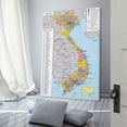 thumbnail image 3 of Vietnam Map Posters Poster Decorative Painting Canvas Wall Art Living Room Posters Bedroom Painting 20x30inch(50x75cm), 3 of 6