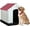 Red, variant on BestPet 39" Large Dog House, Plastic, Green. Suitable for Large Dogs of All Ages