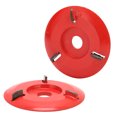 thumbnail image 4 of Wood  Carving Disc, Red Curved Wood Carving Disc  For Wood Working For Root Carving For Tea Table, 4 of 8