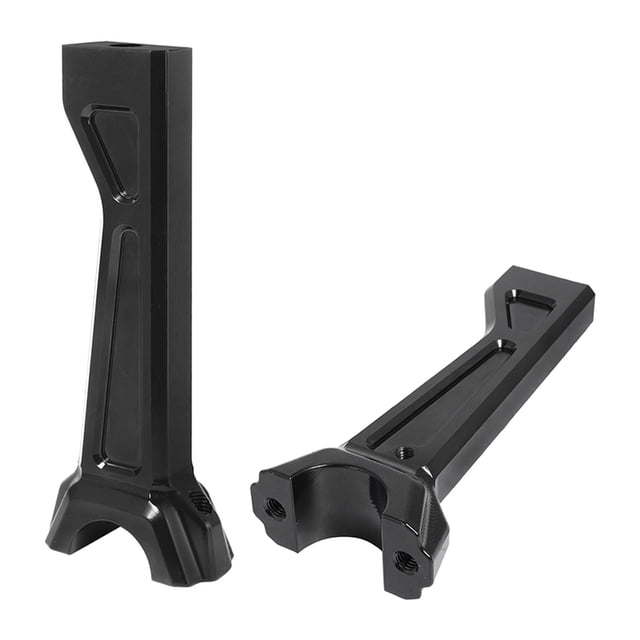 Juego de 2 elevadores altos para motocicleta, montaje de elevadores de barra de aluminio CNC negro 1250/1250S, manillar de piezas de Baoblaze Torretas altas para motocicleta