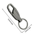 thumbnail image 3 of Hmgxay Stainless Steel Keychain, Durable Metal Key Ring for Car Keys, Thickened Pendant Key Holder for Men, Fast Hanging Accessory for Daily Use(Black), 3 of 5