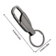 thumbnail image 4 of Llavero de acero inoxidable, llavero de coche, colgante de llavero con candado grueso, llavero para hombre, anillo colgante rápido, llavero de metal, llavero con candado grueso, elegante, 4 of 6
