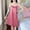 Pink, variant on Fazvaoo Sleeveless Nightgowns for Women V-Neck Nightgowns Fashion Summer Casual Plain Nightdress(Black,0)