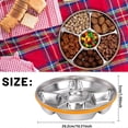 thumbnail image 2 of Veggie Tray with Lid and Dip,Divided Serving Tray with Lid Snack Tray with Lid for Party Platter,Relish Fruit Tray, 2 of 5
