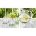 thumbnail image 4 of Artland Iris 90oz Handcrafted Pitcher & 14oz Double Old Fashion Glasses (Set of 4) - Lead-Free Bubble Drinkware for Elegant Dining & Serving - Ideal for Water, Cocktails, Juice, Gatherings (Clear), 4 of 5